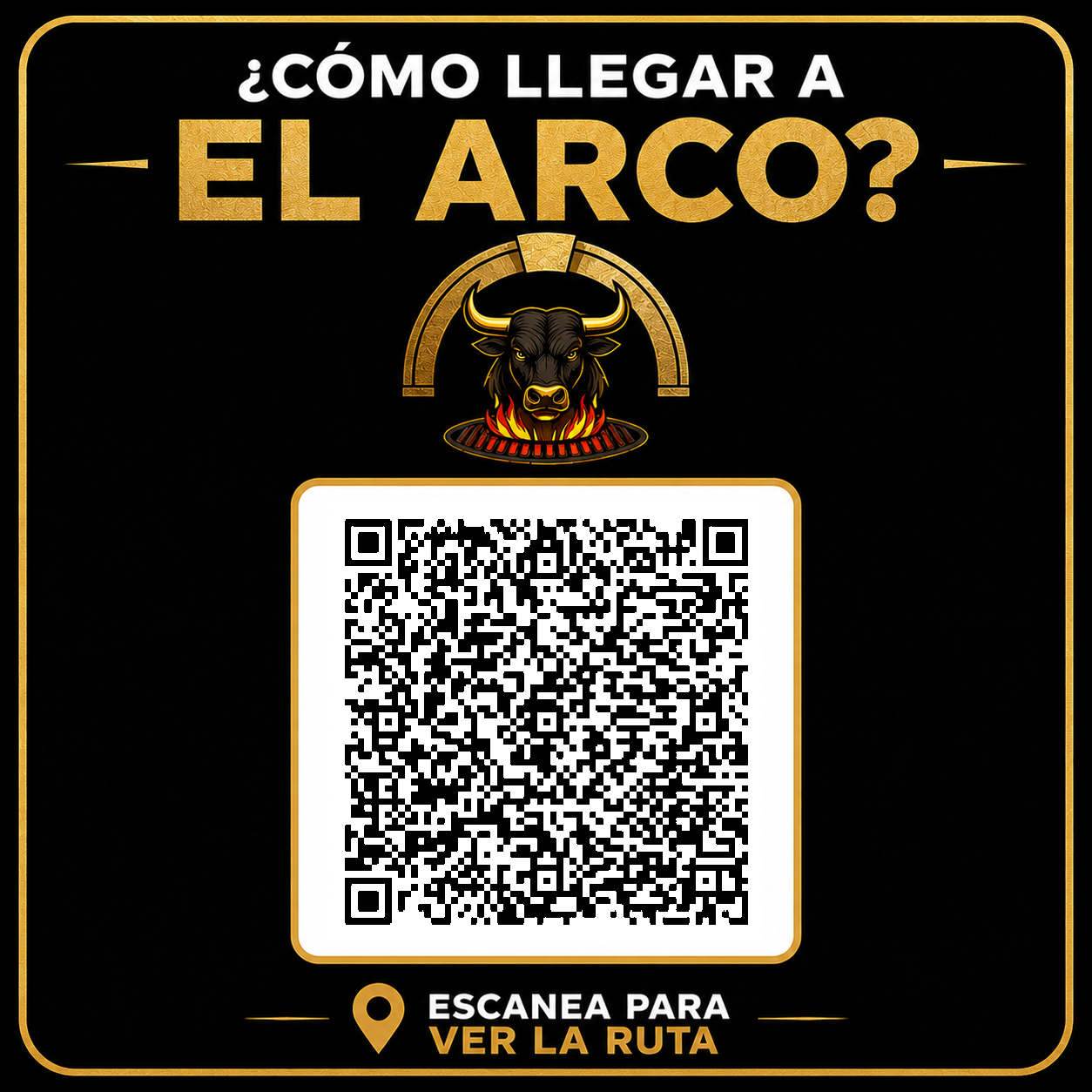 Como llegar a El Arco, escanea para ver la ruta